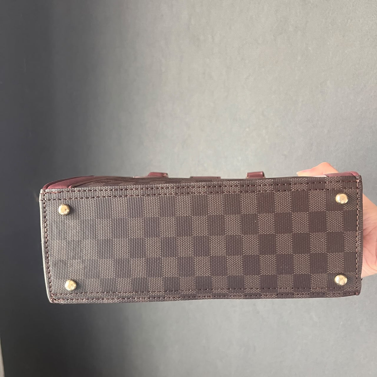 CHECKERED NORA-BROWN