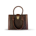 CHECKERED NORA-BROWN