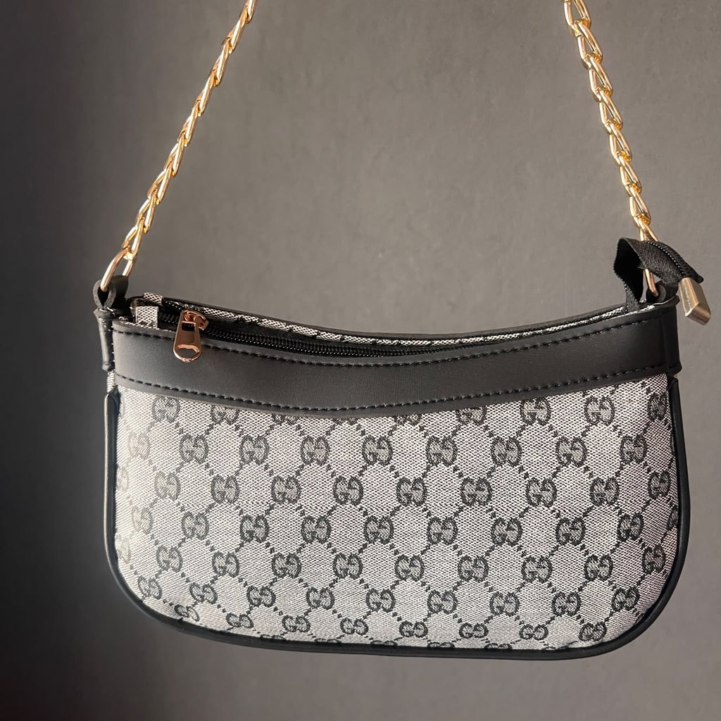 GUCCI CLASSIC CROSSBODY- GREY BLACK