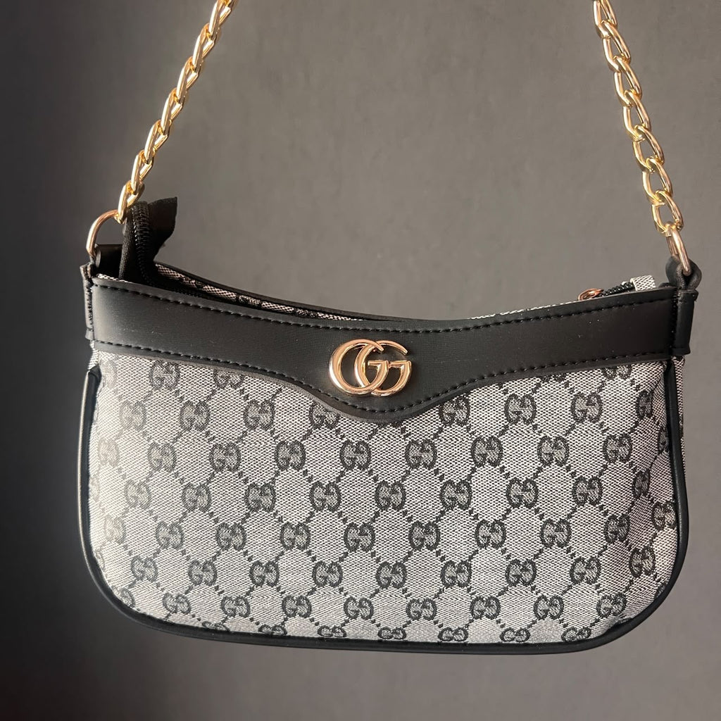 GUCCI CLASSIC CROSSBODY- GREY BLACK