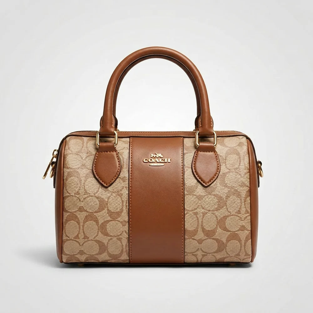 COACH DUFFLE  CARAMEL- MEDIUM