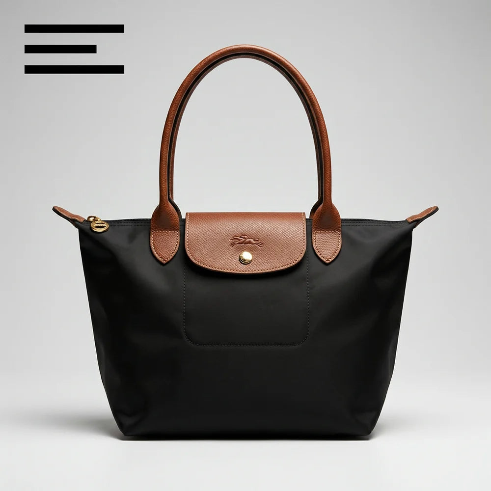 LONG CHAMP-MEDIUM-BLACK