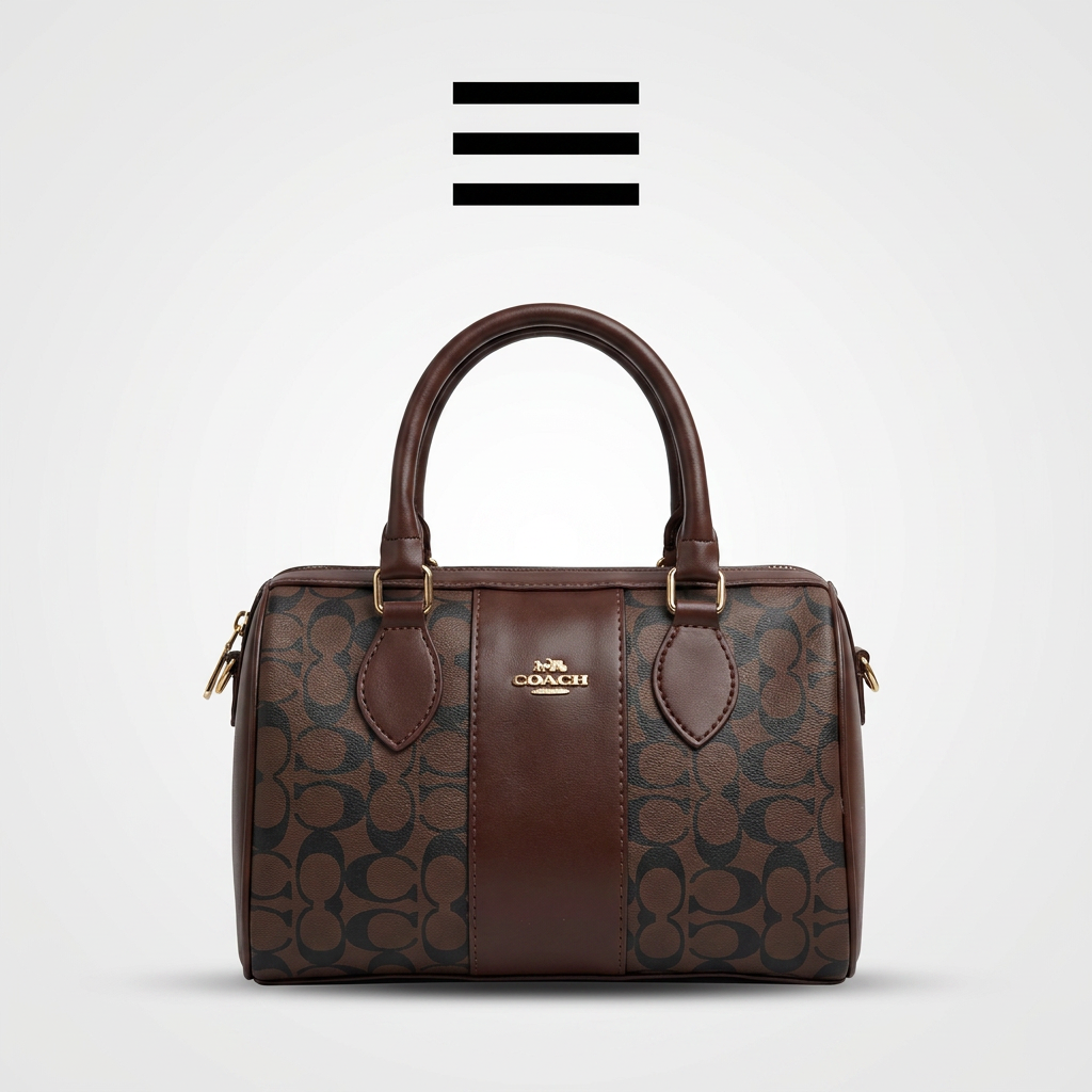 COACH DUFFLE DARK CHOCOLATE- MEDIUM