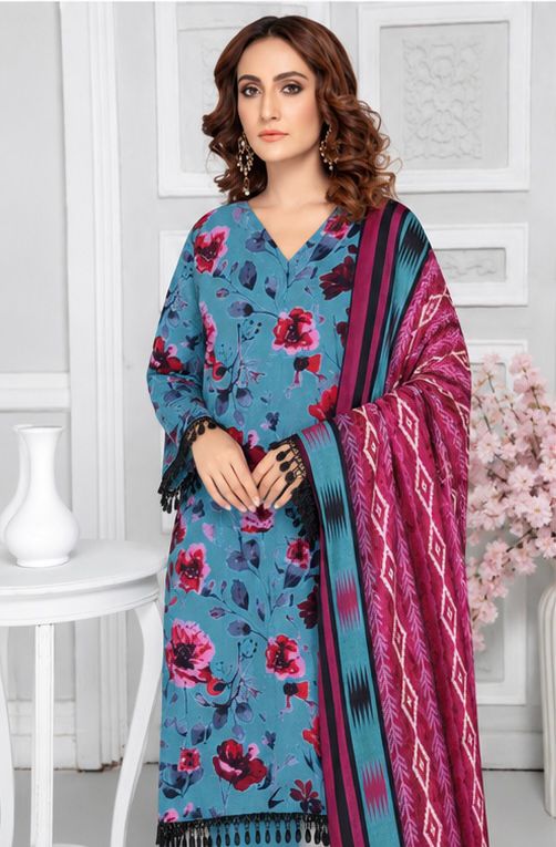 ETHNIC-LINEN THREE PIECE