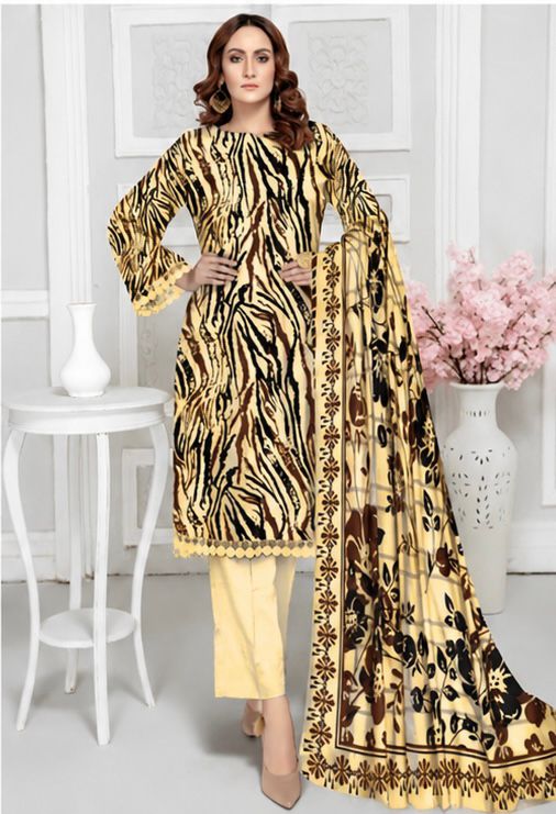 ETHNIC-LINEN THREE PIECE