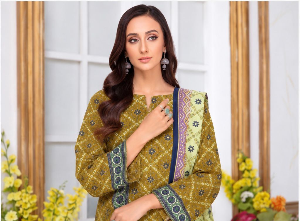 SAPPHIRE-LINEN THREE PIECE