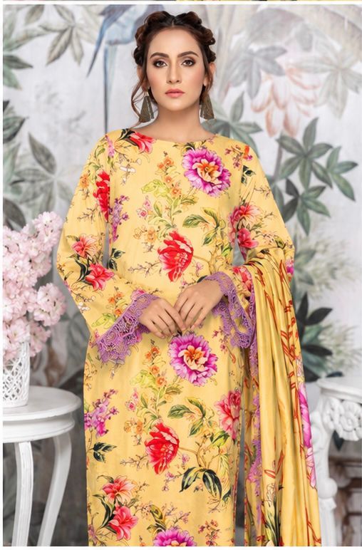 ETHNIC-LINEN THREE PIECE