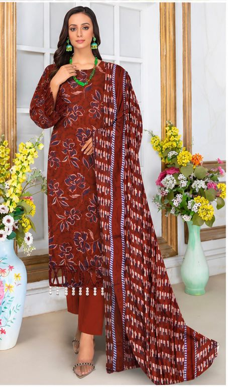 SAPPHIRE-LINEN THREE PIECE