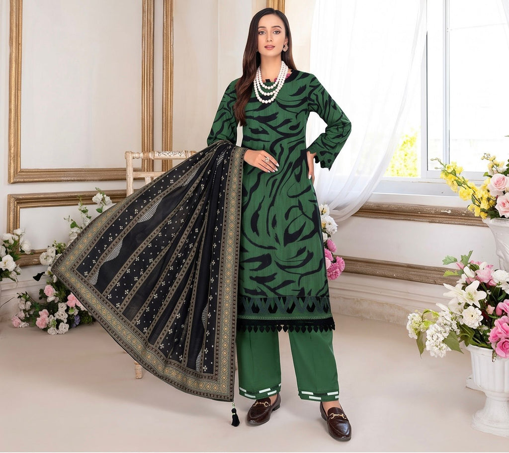 SAPPHIRE-LINEN THREE PIECE