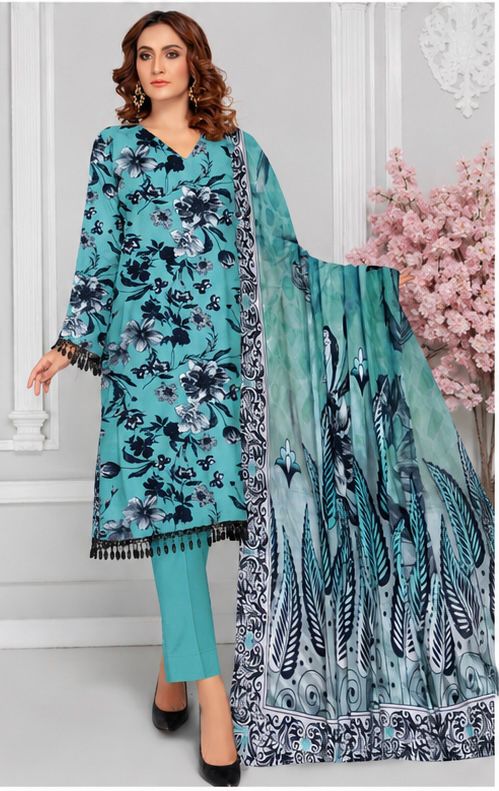 ETHNIC-LINEN THREE PIECE