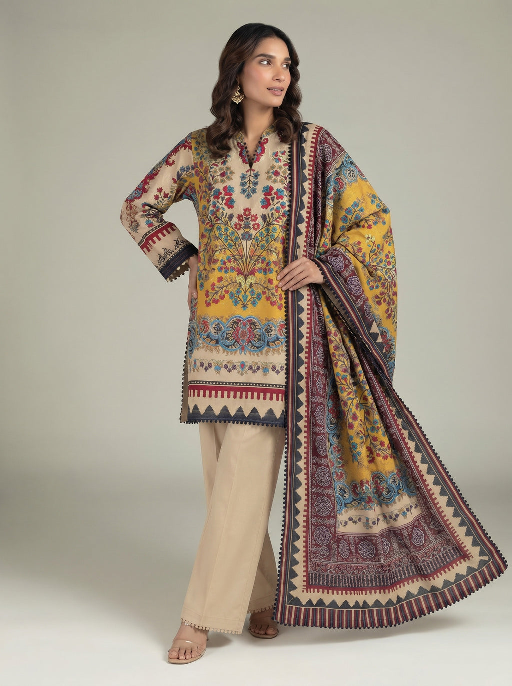 KHAADI THREE PIECE
