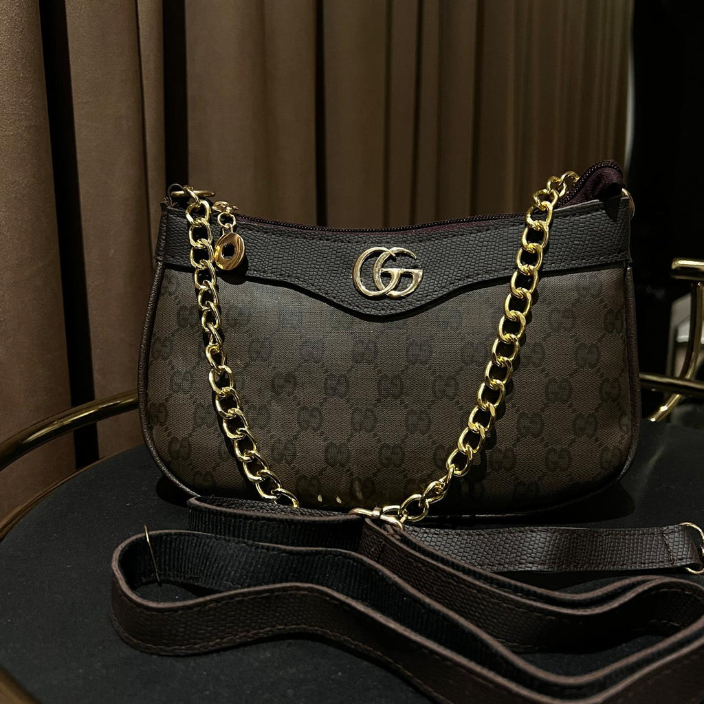 GUCCI CLASSIC CROSS BODY - BROWN